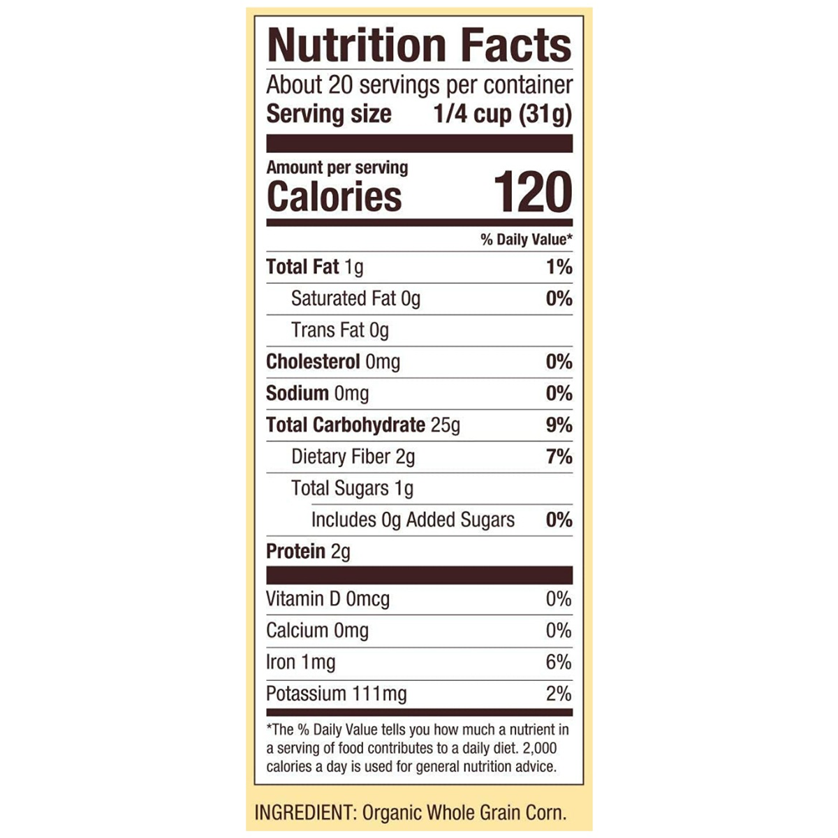 Bob's Red Mill's Organic Whole Grain Corn Flour