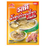 Rosdee Concentrated Noodles Soup 850g in a clear plastic package, showcasing the noodles and seasoning inside.