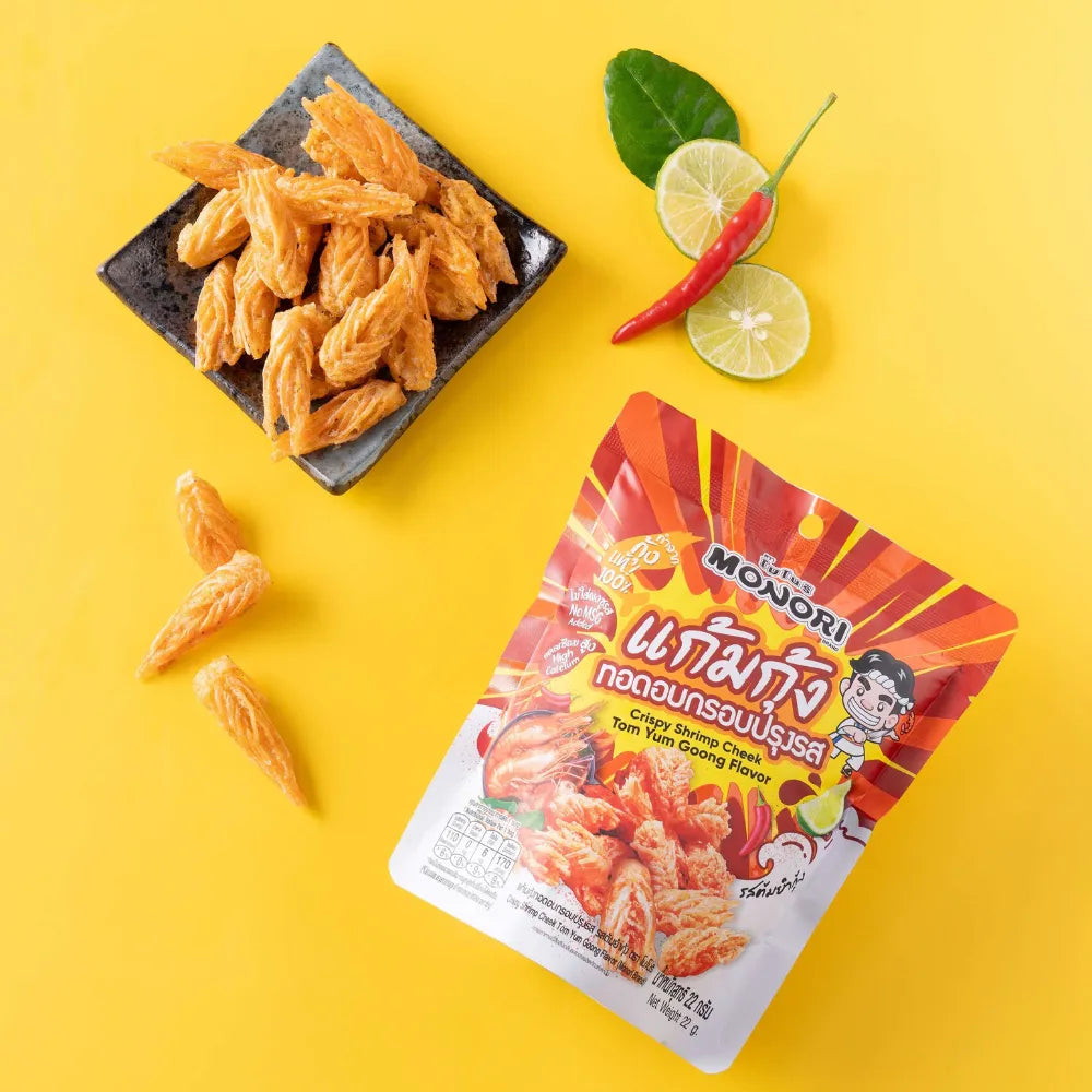 Monori Crispy Shrimp Chin Tom Yum Flavor 22g x6 sachets