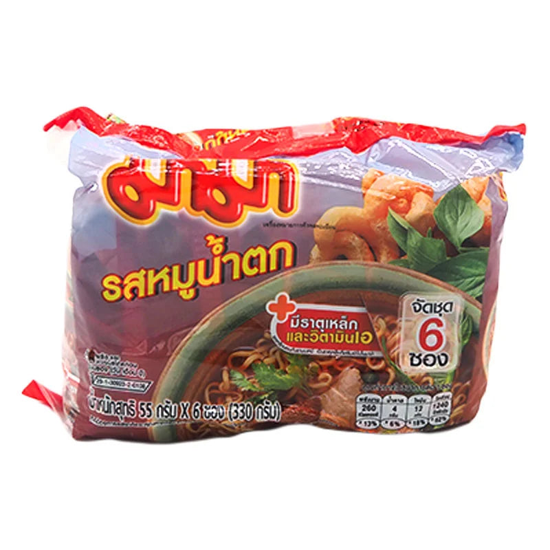 Mama Instant Noodles Moo Nam Tok Flavour 55g x6