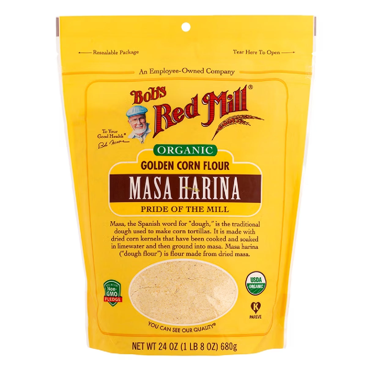 Bob's Red Mill Organic Corn Flour - Masa Harina