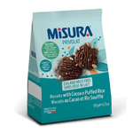 Misura Veggie Biscuit, a crunchy confectionery snack with visible vegetable pieces, in a colorful packaging.