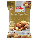 Koh-Kae Plus Salted Mixed Nuts in a bowl, showing a variety of salted nuts and confectionery snack texture.