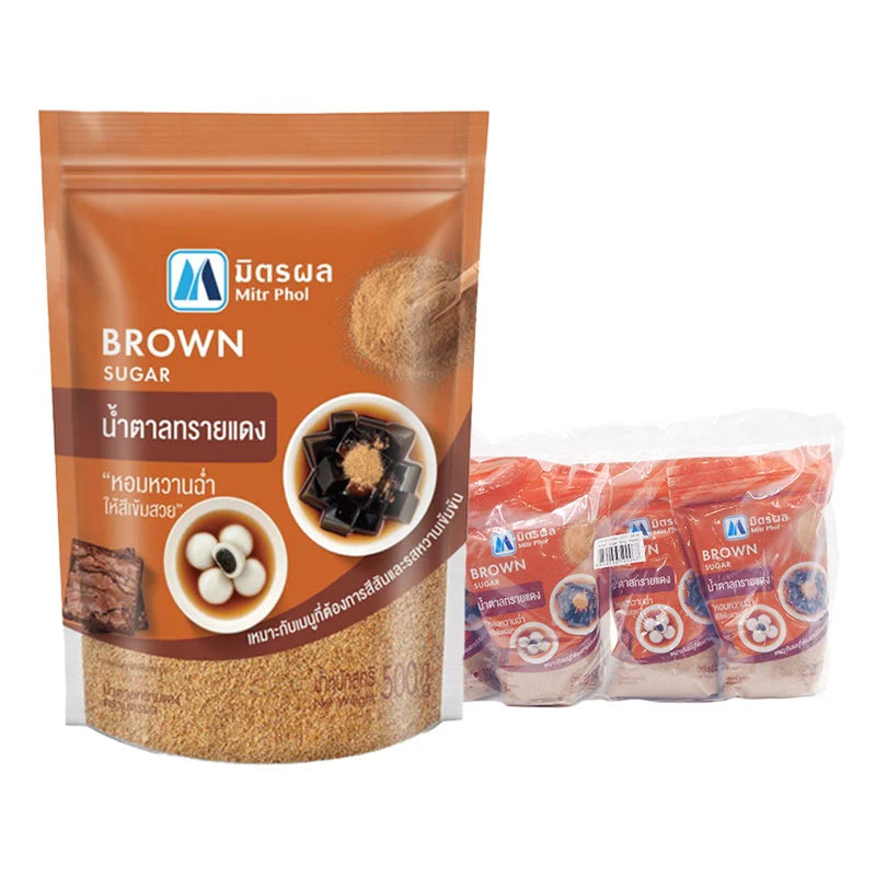 MITR PHOL Brown Sugar 500g x4