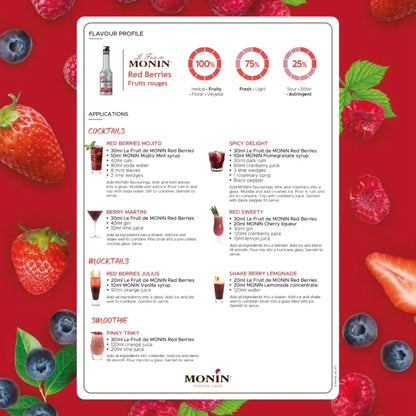 Monin Red Berries Fruit Mix 1000ml