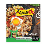 Asian DO Hot Pan Sauce 70g jar showing the spicy sauce in a clear glass container for dry grocery use