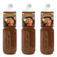 J-LEK Pad Thai Sauce in three 590g bottles, featuring dark soy sauce with a rich, flavorful Thai cooking sauce appearance