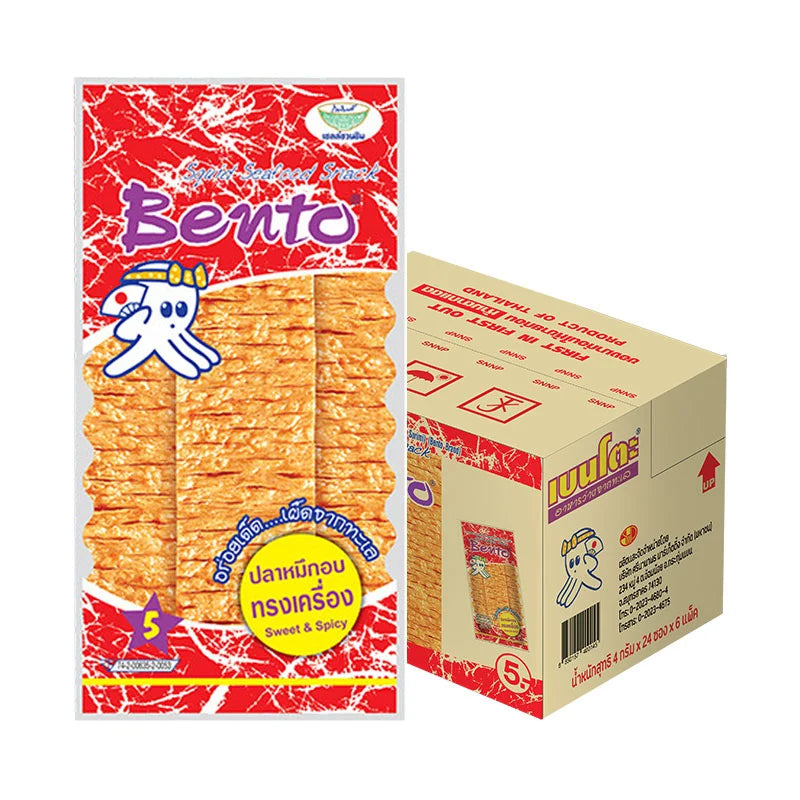 BENTO Squid Seafood Snack Sweet & Spicy 4g x144