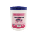 Best Odour Vanilla Powder 1000g in a clear container, showcasing the fine white powder used as a flavoring and odor neutralizer.