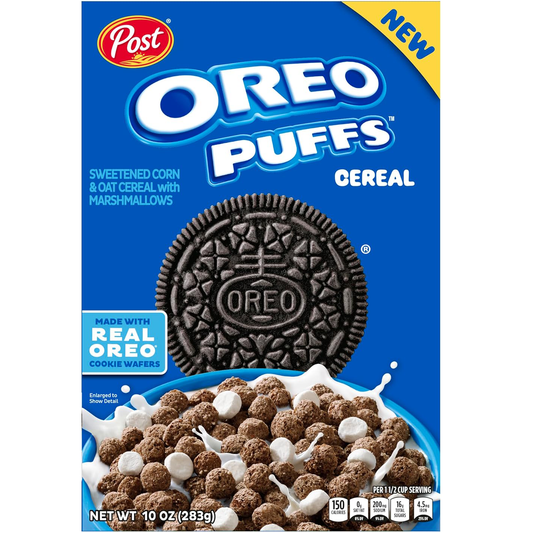 Post Oreo Puffs Breakfast Cereal