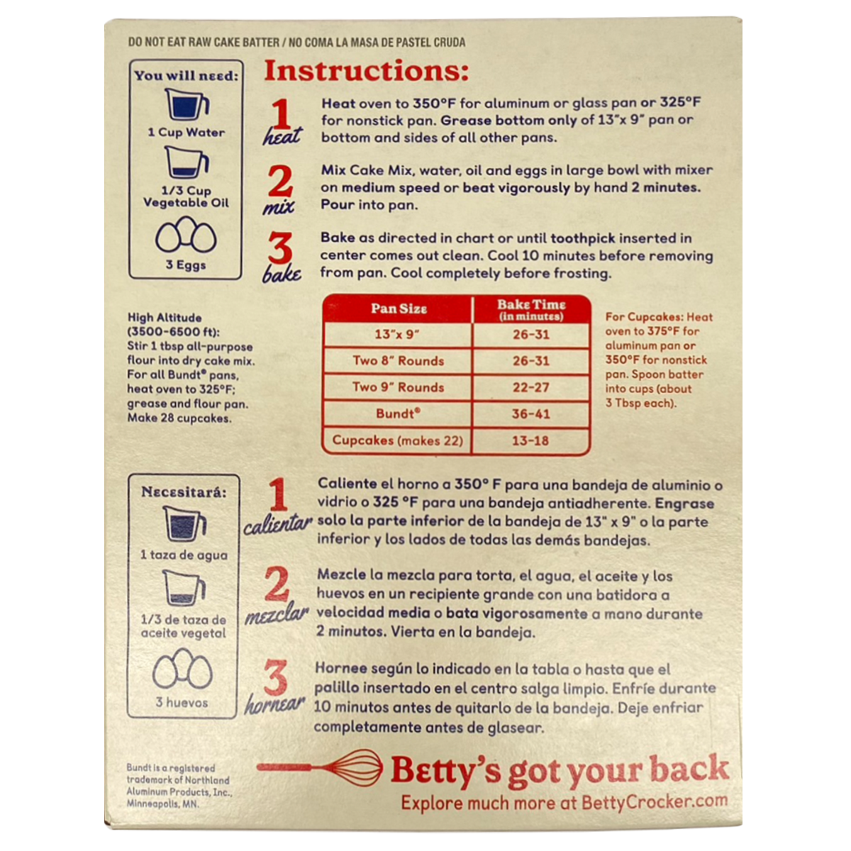 Betty Crocker Super Moist Yellow Cake Mix