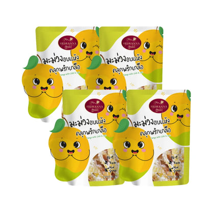 SRIWANNA Gold Mango Mixed With Chili And Salt . Pack 4 ( GOLD