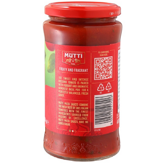 Mutti Tomato & Basil Pasta Sauce