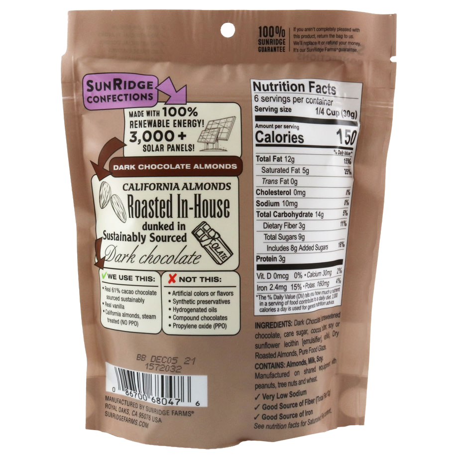Sunridge Farms Dark Chocolate Almonds