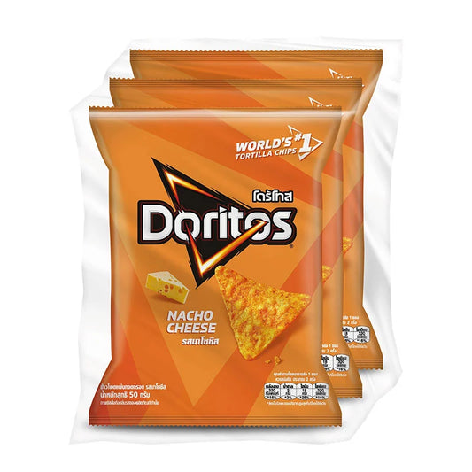 DORITOS Corn Tortilla Chip Nacho Cheese 50g x3