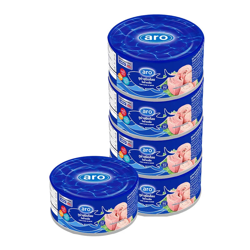 ARO Xnautilus Tuna Chunk In Brine 165g x4