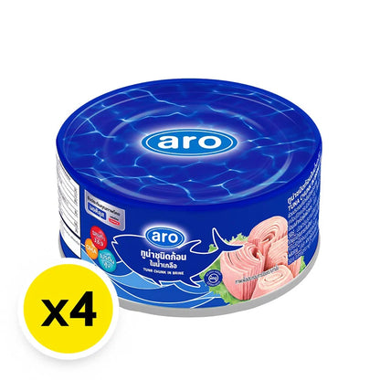 ARO XNAUTILUS Tuna Chunk In Brine 165g x4