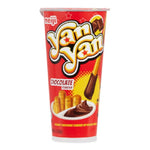 Meiji Choco Snack confectionery snack package with chocolate coating and biscuit filling, shown on a plain background.