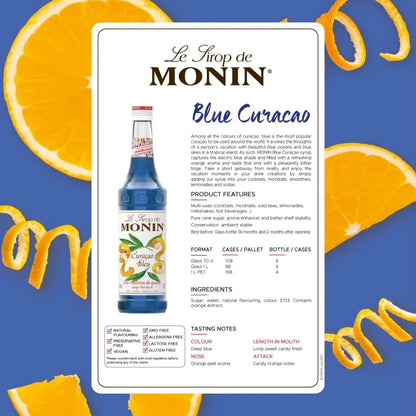 Monin Blue Curacao Syrup 700ml