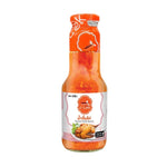 J-LEK Chicken Dipping Sauce 390g jar, close-up of the label and sauce texture, ideal for chicken dishes and dipping.