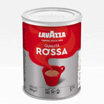 Lavazza Rossa coffee drink in a glass with a foamy top and dark coffee color, showcasing the rich, creamy beverage.