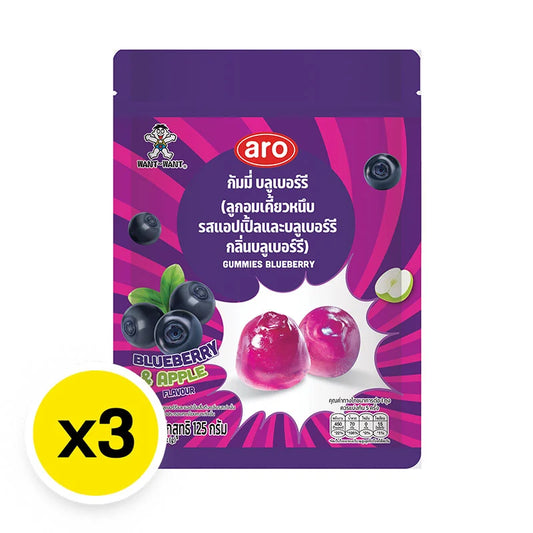 ARO Gummy Blueberry 125g x3