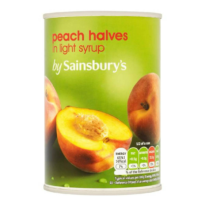 Sainsbury's Peach Halves In Syrup