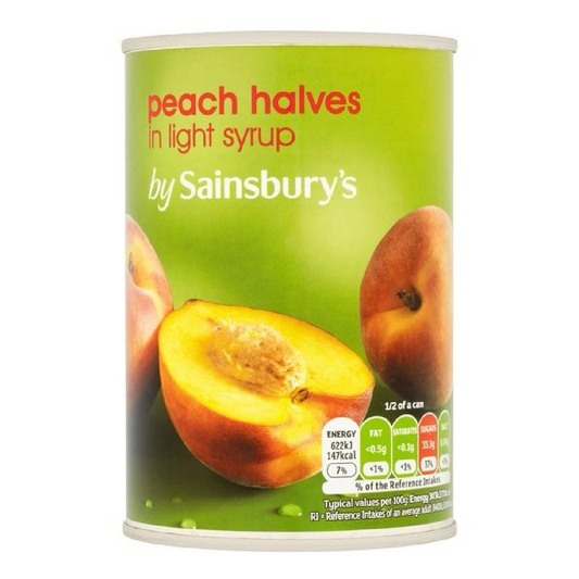 Sainsbury's Peach Halves In Syrup