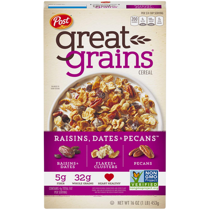 Post Great Grains Raisins, Dates & Pecans Cereal