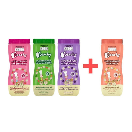 Peachy Buy 3 Get 1 Free Jars Of Cereal Puff Snacks Plus Jar