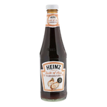Heinz Oyster Sauce bottle with label, displaying the rich, dark condiment used for Asian cuisine and cooking.