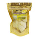 KHUNMAEJU Durian snack 120g in packaging, showing ripe durian fruit with creamy yellow flesh in a clear wrapper.