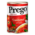Prego Traditional Sauce 300g jar, classic Italian-style pasta sauce in a glass jar for dry grocery shopping.