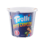 Trolli Gummy Fruity Brite Crawler candy in a clear bag, colorful chewy gummy snacks from Trolli, 184g package for snacks and confectionery.
