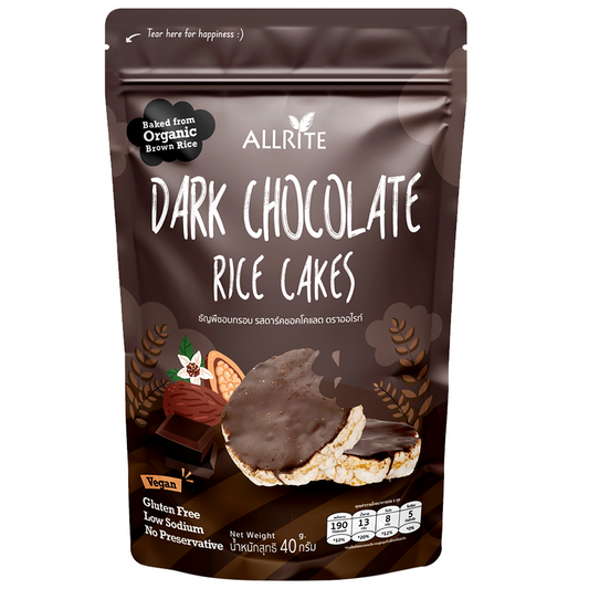Allrite Dark Chocolate Organic Rice Cakes