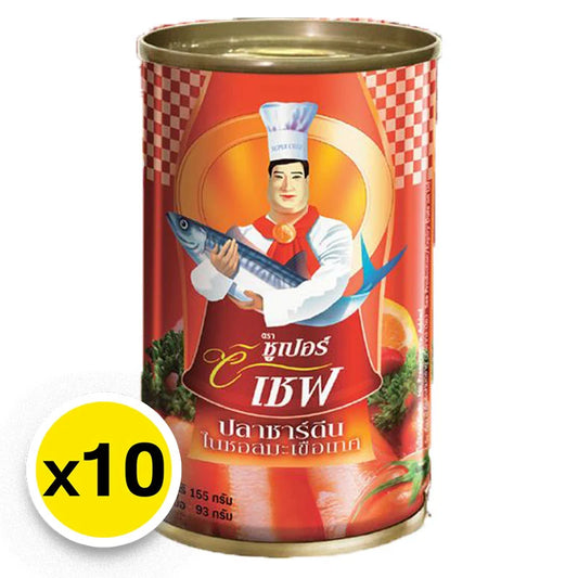 Super C Chef Sardines In Tomato Sauce 155ml x10
