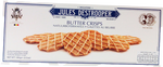 Jules Des Troopers Butter Crisps confectionery snacks in a colorful package with golden-brown crispy treats visible inside