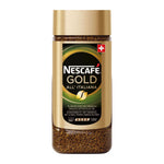 Nescafe Gold All Italiana coffee drink in a clear glass with a frothy top, showcasing a rich, inviting coffee beverage.