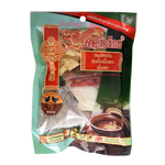 Cans of Lek Steam Beef in a grocery store, featuring the branded packaging with a steaming beef dish illustration.