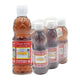 RUAMROS mixed fish sauce bottles, 300 ml each, arranged in a pack of six, showcasing clear bottles with label details.