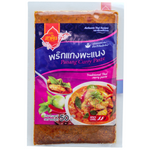 Kruaphakhin Panang Curry Paste in a jar, vibrant red Thai curry paste for cooking authentic Panang curry at home.