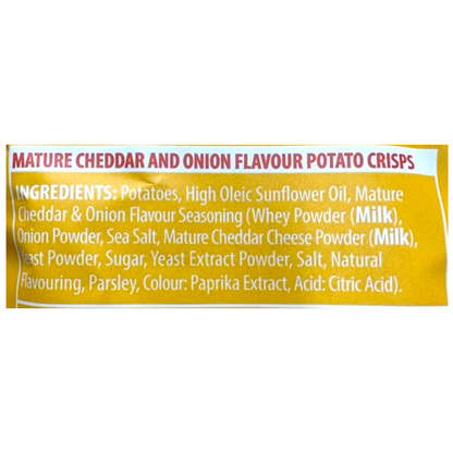 Taylors Mature Cheddar & Onion Flavour Potato Crisps