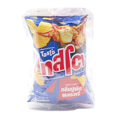 Tasto Potato Rock Chips Crab Curry Flavor 42g x6