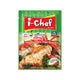 I-CHEF Thai Spicy Stir-Fry Sauce in 50g packet with vibrant red chili and aromatic herbs, ready for cooking flavorful Thai dishes.