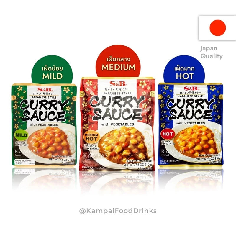 S & B Curry Sauce With Vegetable And Fruit Ready Made Potatoes