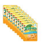 Bourbon Fettuccine Gummy candies with concentrated lemon juice, a dry grocery snack confectionery from Bourbon brand.