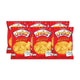 Party Caramel Snack 48g pack, close-up of golden caramel-coated snack pieces in a clear bag.