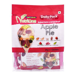Nutrione Baked Nuts and Dried Fruit Apple confectionery snack in a colorful package, featuring mixed nuts and dried apple pieces.