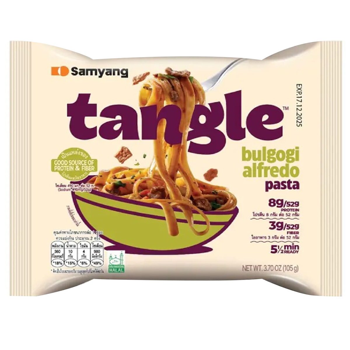 Samyang Tangle Bulgogi Alfredo Tangluccine