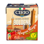 Cirio Bologna Pasta Sauce jar from Cirio brand, showcasing the label and packaging for dry grocery pasta sauce.